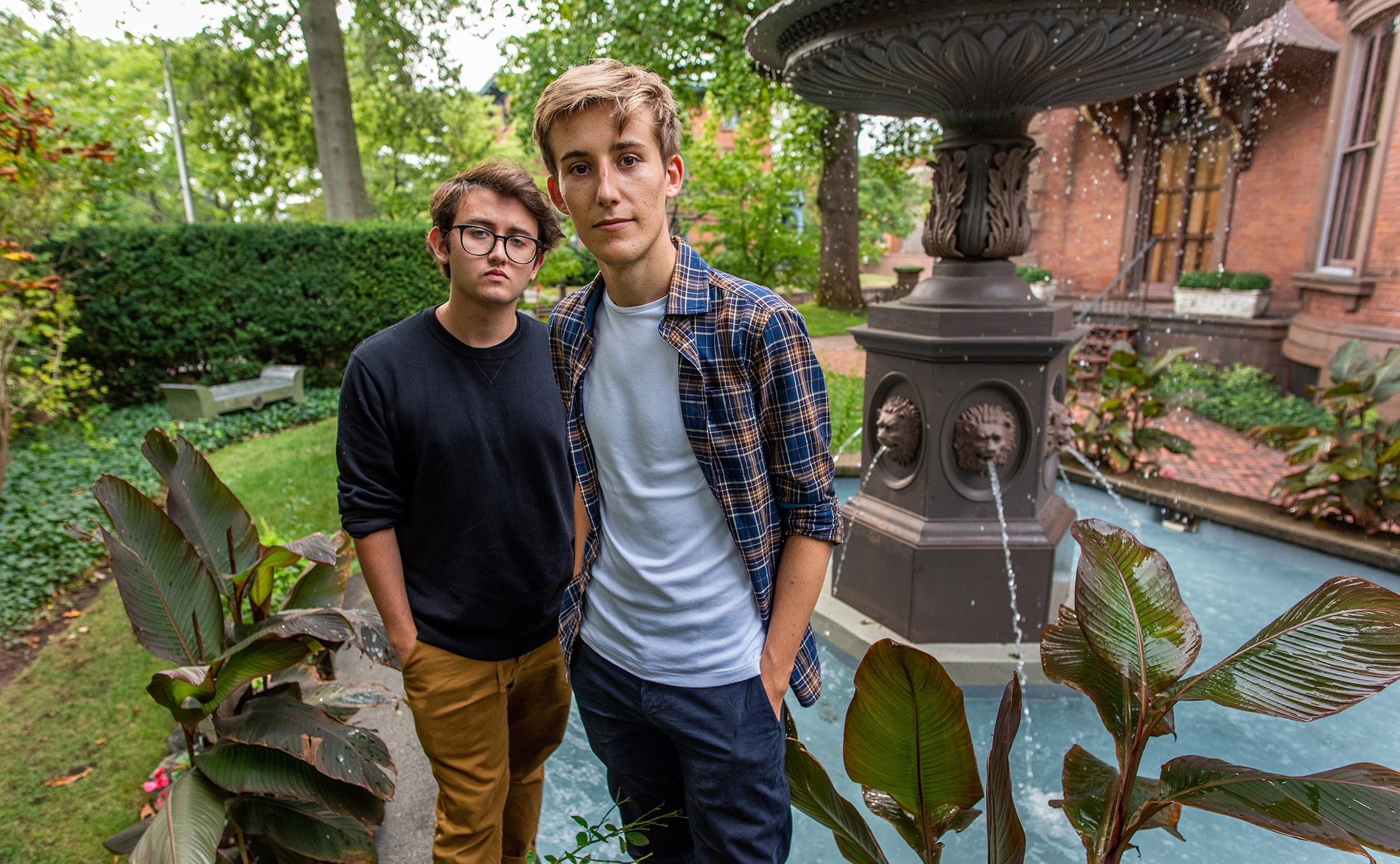 Ben Doyle &rsquo;21, left, and Oscar Rousseau &rsquo;21